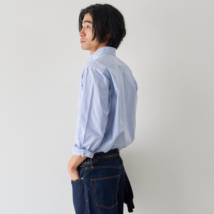 ベア刺繍 ベーシックハイカウントオックスフォード ボタンダウンシャツ | coen【men】 | 詳細画像23 