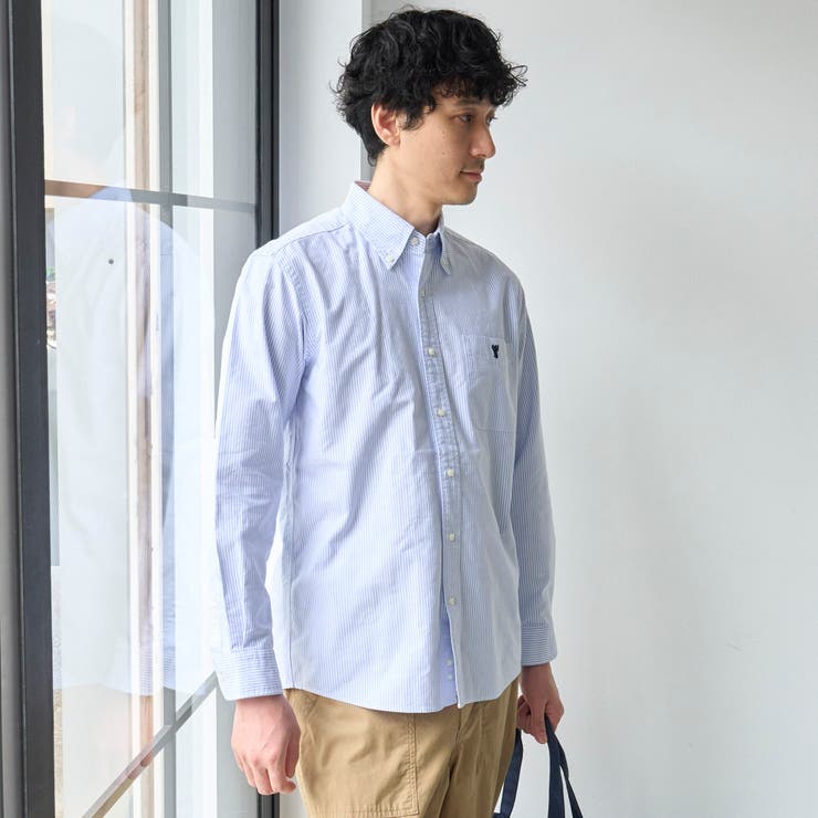 ベア刺繍 ベーシックハイカウントオックスフォード ボタンダウンシャツ | coen【men】 | 詳細画像30 