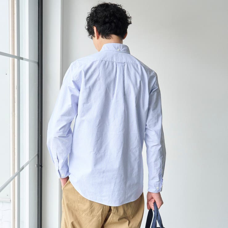 ベア刺繍 ベーシックハイカウントオックスフォード ボタンダウンシャツ | coen【men】 | 詳細画像32 