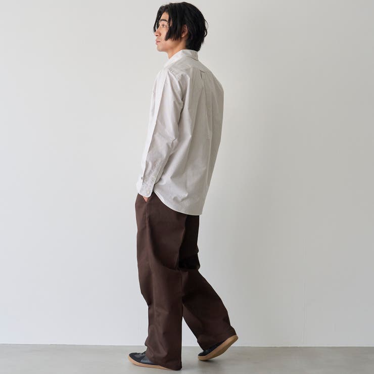 ベア刺繍 ベーシックハイカウントオックスフォード ボタンダウンシャツ | coen【men】 | 詳細画像34 