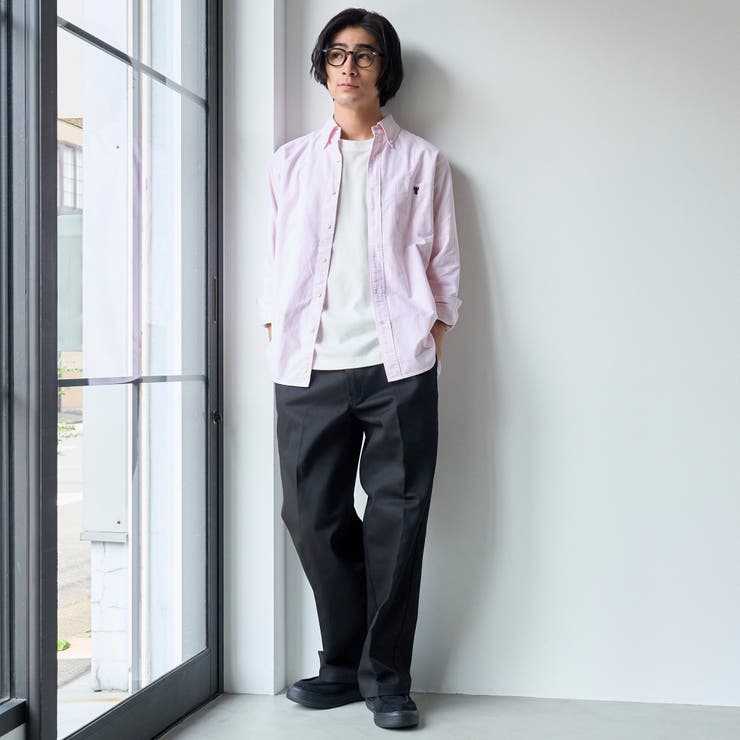 ベア刺繍 ベーシックハイカウントオックスフォード ボタンダウンシャツ | coen【men】 | 詳細画像39 