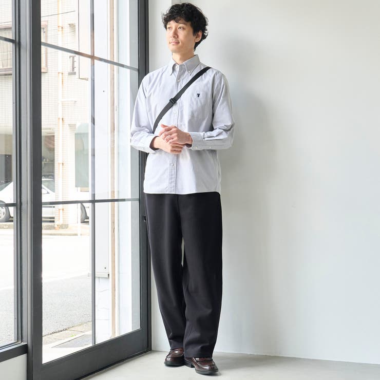 ベア刺繍 ベーシックハイカウントオックスフォード ボタンダウンシャツ | coen【men】 | 詳細画像7 