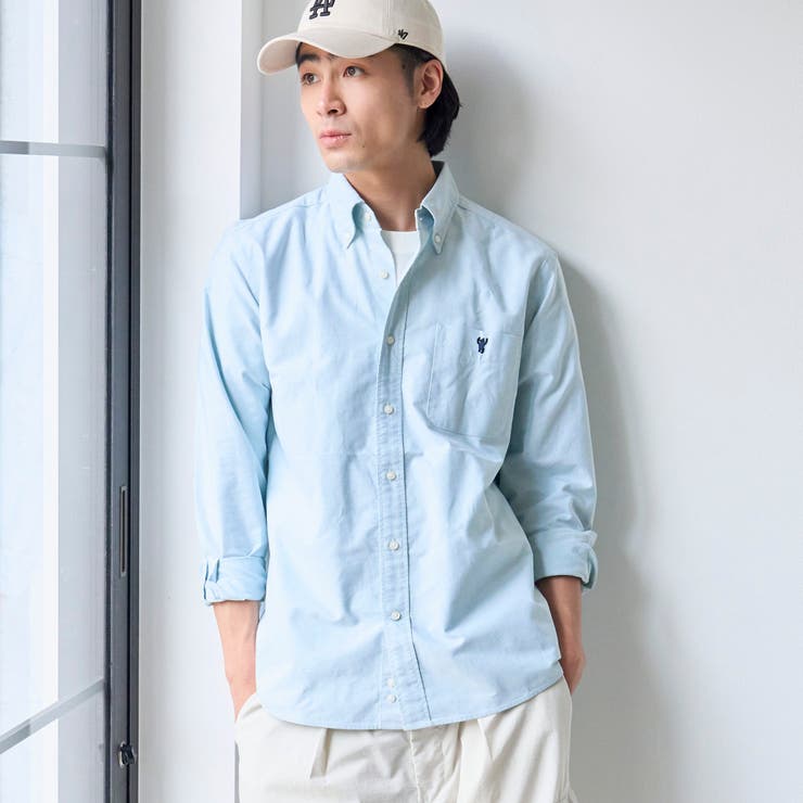 KELLY | ベア刺繍 ベーシックハイカウントオックスフォード ボタンダウンシャツ | coen【men】