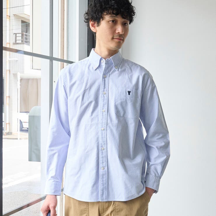その他1 | ベア刺繍 ベーシックハイカウントオックスフォード ボタンダウンシャツ | coen【men】