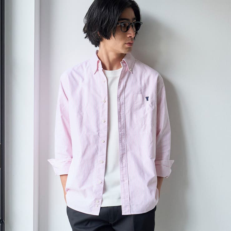 その他3 | ベア刺繍 ベーシックハイカウントオックスフォード ボタンダウンシャツ | coen【men】