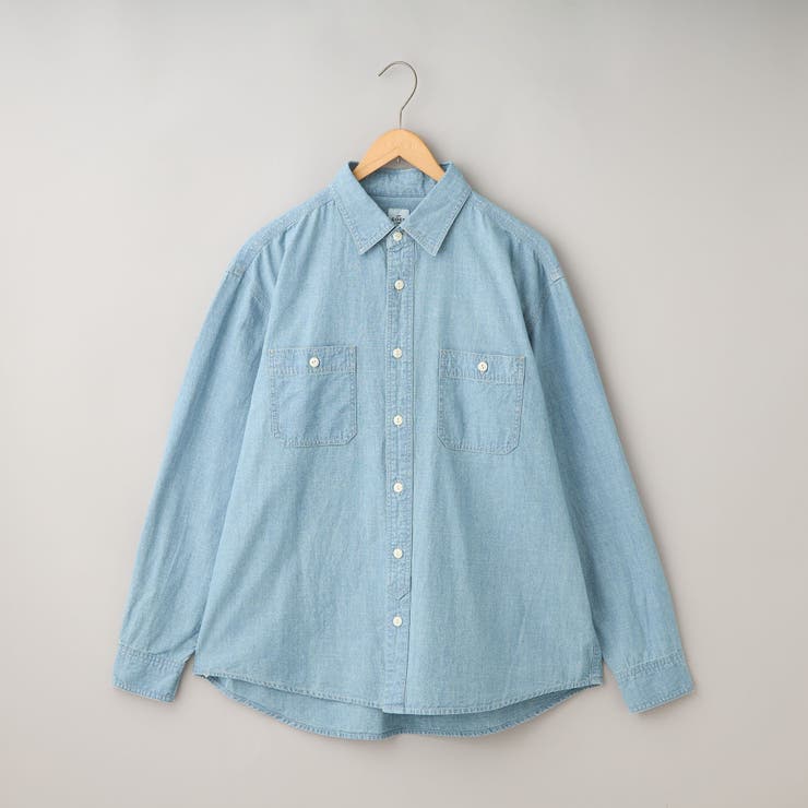 LT.BLUE | ベーシックシャンブレーワークシャツ | coen【men】