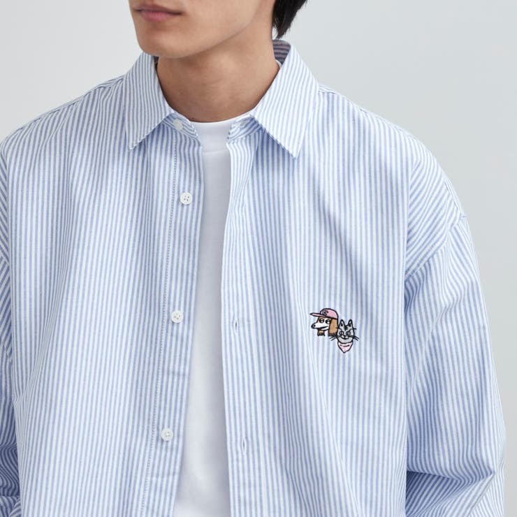 YUJIRO KOYAMA（小山ゆうじろう）コラボストライプオックスシャツ | coen【men】 | 詳細画像8 