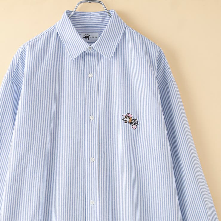 LT.BLUE | YUJIRO KOYAMA（小山ゆうじろう）コラボストライプオックスシャツ | coen【men】