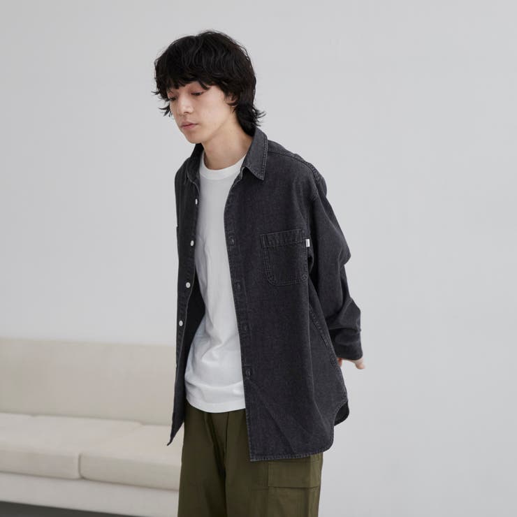 C.DENIMS】デニムレギュラーカラーシャツ[品番：COEW0006727