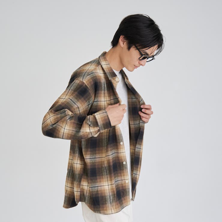 USA COTTONソフトフランネルシャツ（チェック） | coen【men】 | 詳細画像13 