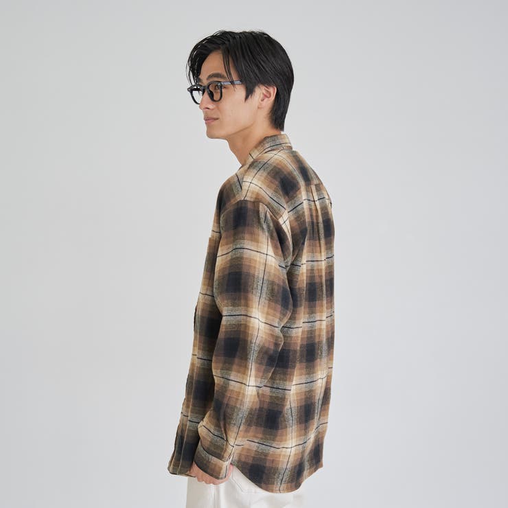 USA COTTONソフトフランネルシャツ（チェック） | coen【men】 | 詳細画像14 