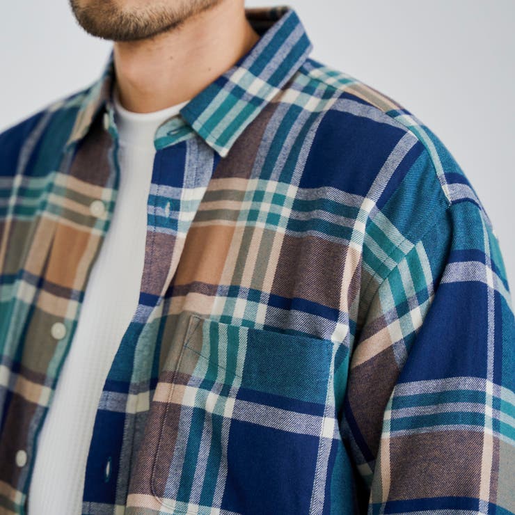 USA COTTONソフトフランネルシャツ（チェック） | coen【men】 | 詳細画像37 