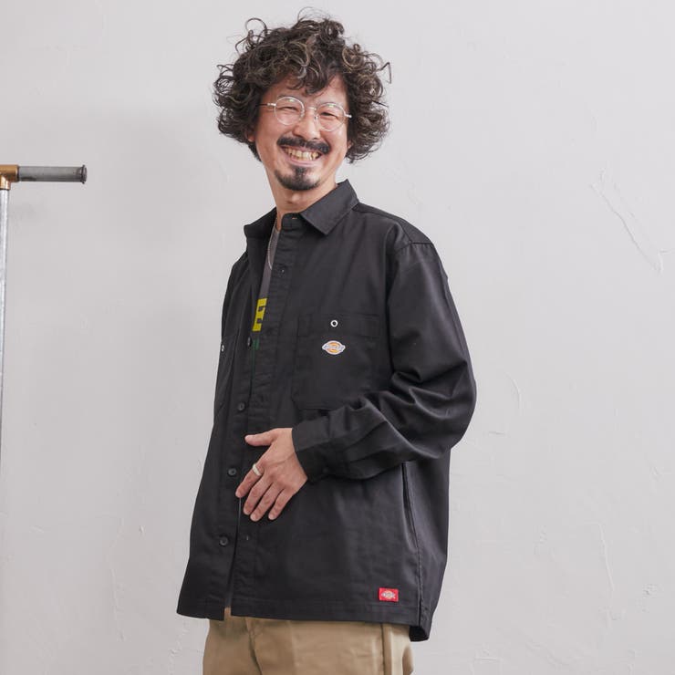 BEIGE】Dickies(ディッキーズ)100th別注ワークシャツ(セットアップ対応