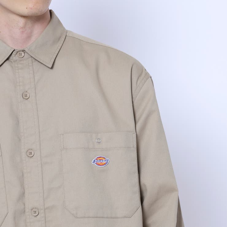 BEIGE】Dickies(ディッキーズ)100th別注ワークシャツ(セットアップ対応