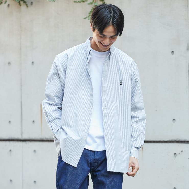 ワンポイント刺繍ボタンダウンシャツ[品番：COEW0004157]｜coen【men