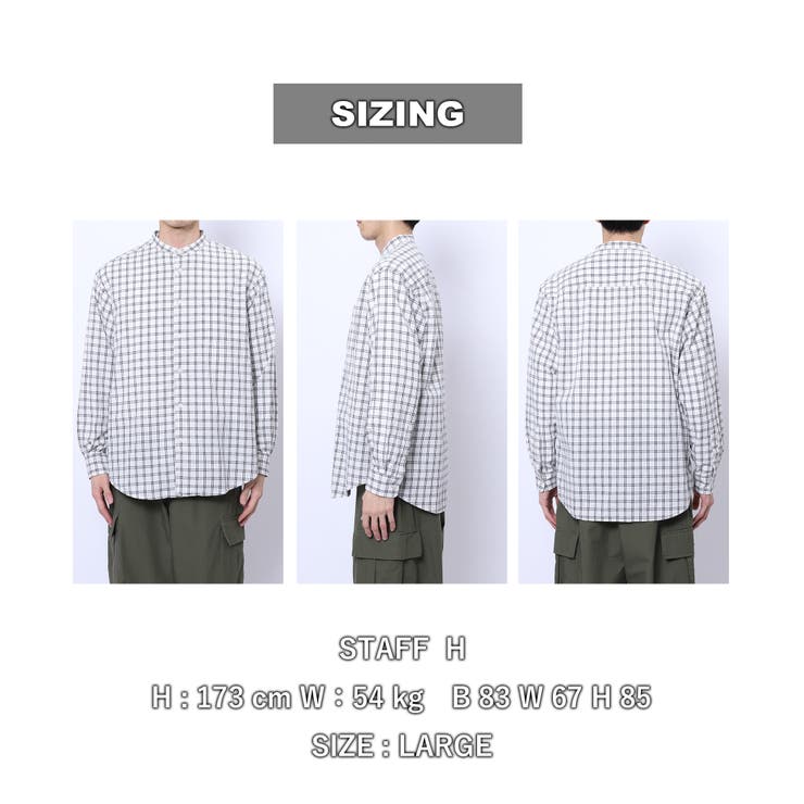 リネンミックスバンドカラーシャツ[品番：COEW0004270]｜coen