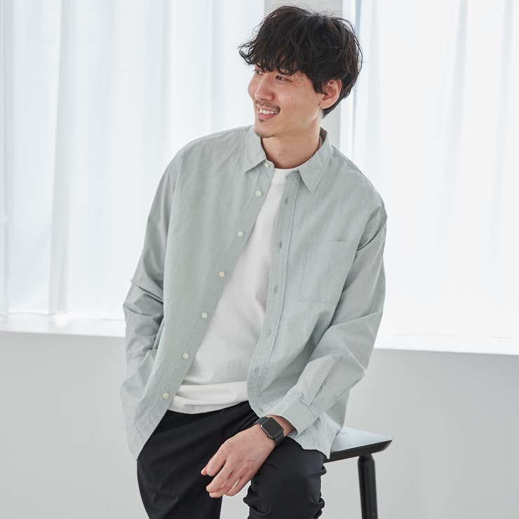 強撚ブロードストライプシャツ | coen【men】 | 詳細画像3 