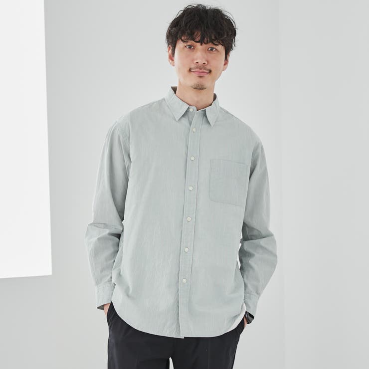 強撚ブロードストライプシャツ | coen【men】 | 詳細画像6 