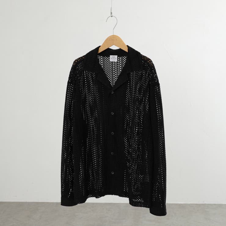 すぐにお届け♪ AMIRI オープン メッシュ シャツ ビッグシルエットメッシュオープンカラーシャツ[品番