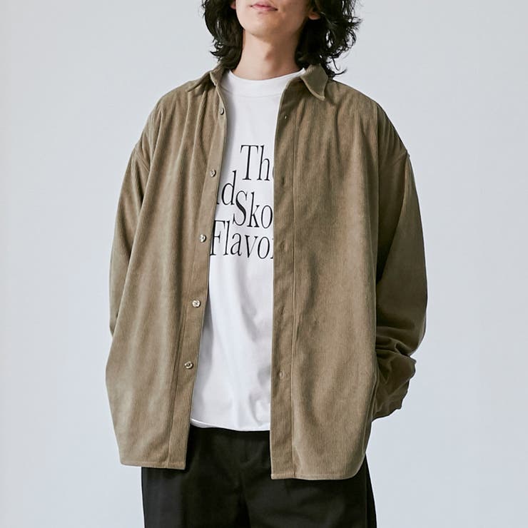 ビッグシルエットコーデュロイシャツジャケット[品番：COEW0004796