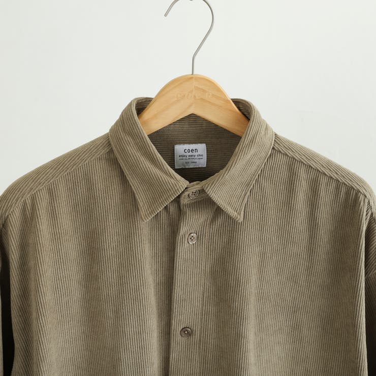 ビッグシルエットコーデュロイシャツジャケット | coen【men】 | 詳細画像20 