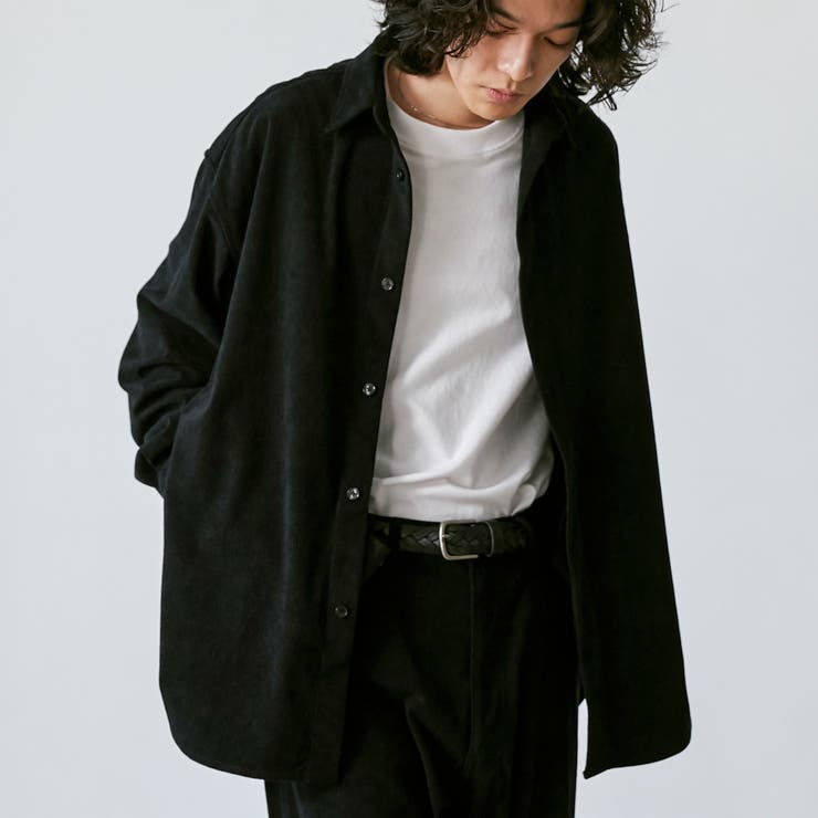 BLACK | ビッグシルエットコーデュロイシャツジャケット | coen【men】