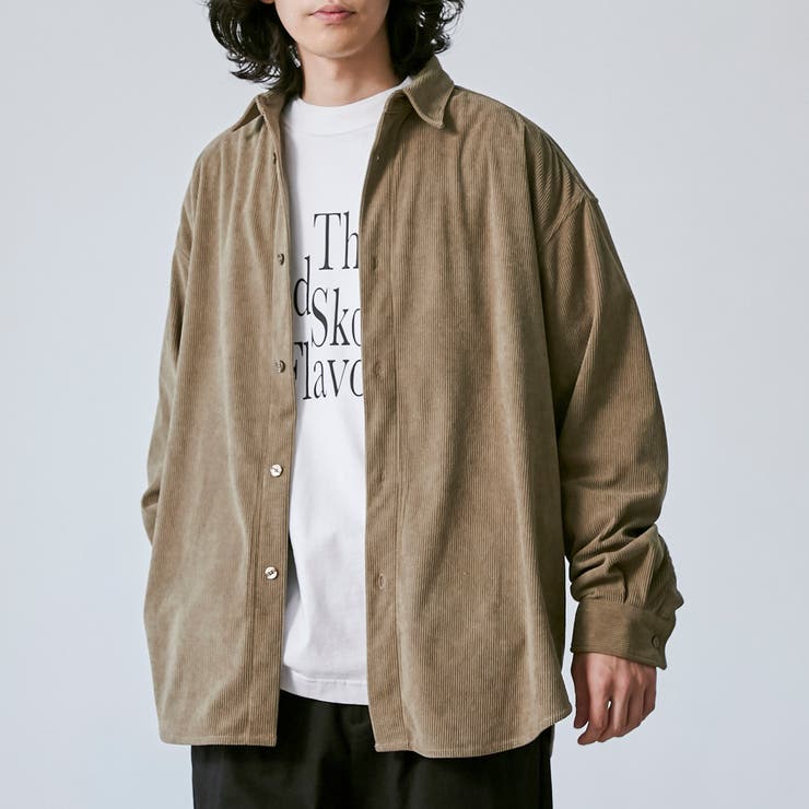 BEIGE | ビッグシルエットコーデュロイシャツジャケット | coen【men】