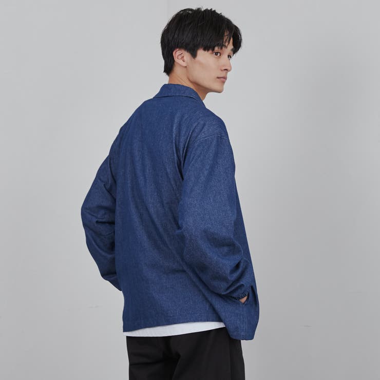 ビッグシルエットコーチデニムシャツ | coen【men】 | 詳細画像8 