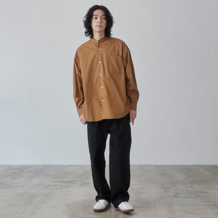 タイプライターバンドカラーシャツ[品番：COEW0006139]｜coen