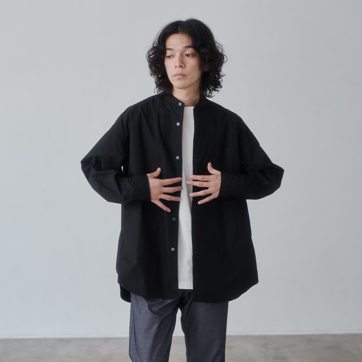 タイプライターバンドカラーシャツ[品番：COEW0006139]｜coen