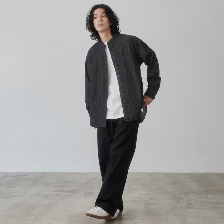 バンドカラーデニムシャツ[品番：COEW0006179]｜coen【men】（コーエン