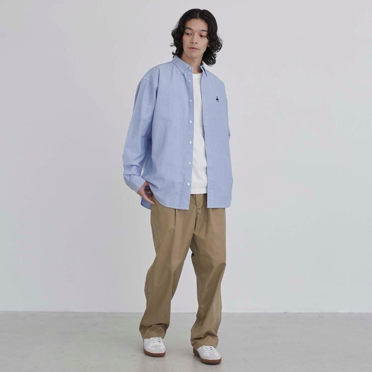 ワンポイントベア刺繍レギュラーカラーシャツ | coen【men】 | 詳細画像13 