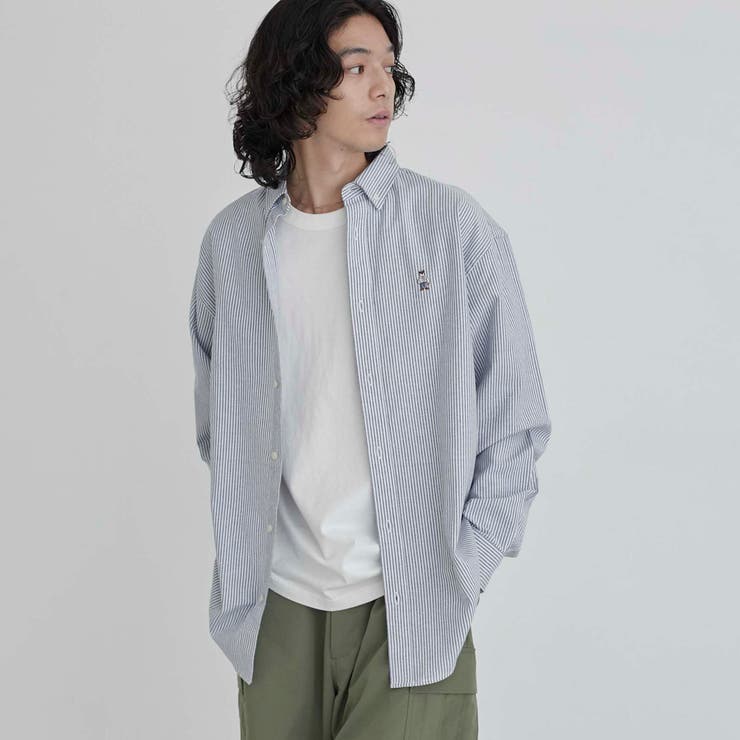 ワンポイントベア刺繍レギュラーカラーシャツ | coen【men】 | 詳細画像15 