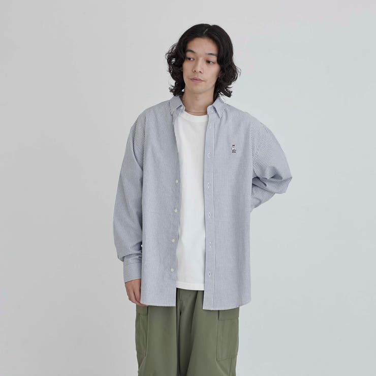 ワンポイントベア刺繍レギュラーカラーシャツ | coen【men】 | 詳細画像18 
