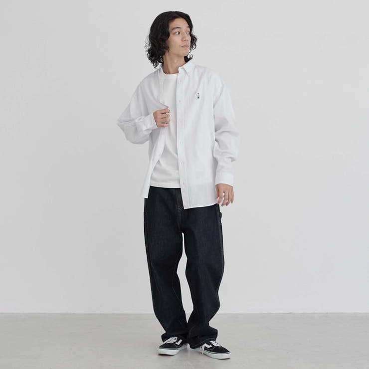 ワンポイントベア刺繍レギュラーカラーシャツ | coen【men】 | 詳細画像7 