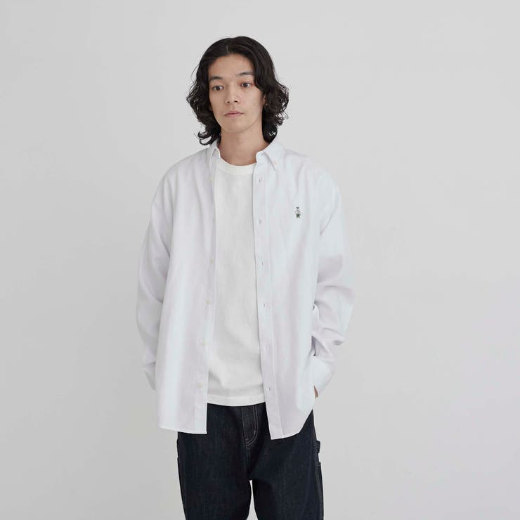 ワンポイントベア刺繍レギュラーカラーシャツ | coen【men】 | 詳細画像8 