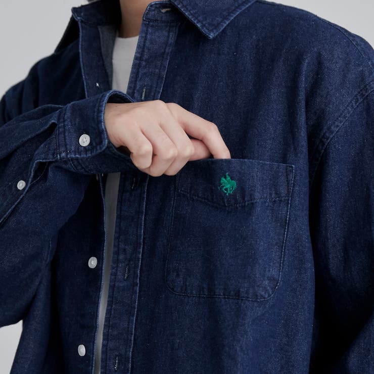 WEB限定】POLO BCS（ポロ・ビーシーエス）デニムシャツ[品番
