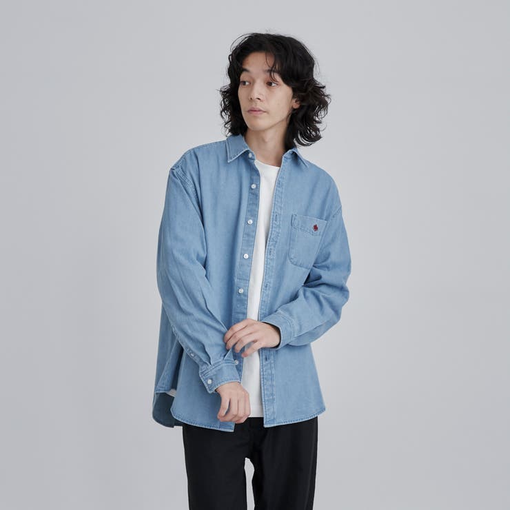 入荷now 買えない WEB限定】POLO BCS(ポロ・ビーシーエス)デニムシャツ[品番 服&ファッション小物
