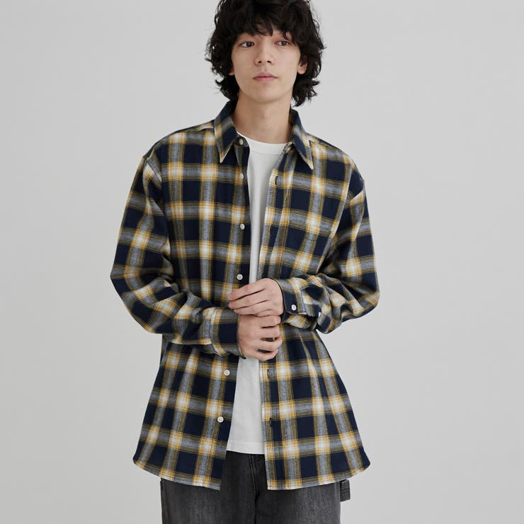 オンブレチェック フランネルシャツ[品番：COEW0006673]｜coen【men