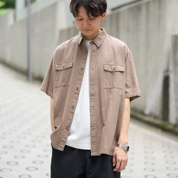 ＜父の日ギフトにもおすすめ＞綿麻リラックスシャツ | coen【men】 | 詳細画像14 