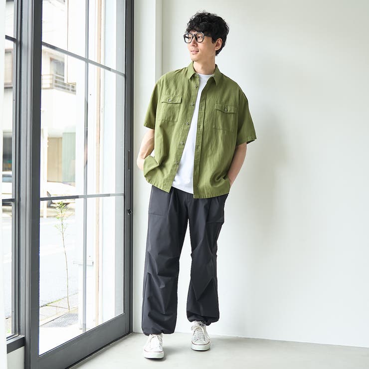 ＜父の日ギフトにもおすすめ＞綿麻リラックスシャツ | coen【men】 | 詳細画像19 