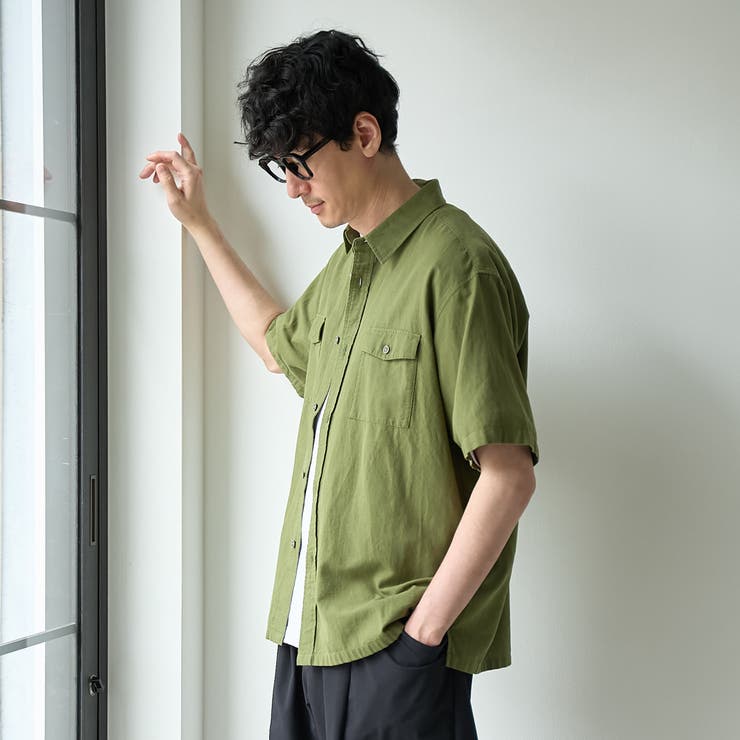 ＜父の日ギフトにもおすすめ＞綿麻リラックスシャツ | coen【men】 | 詳細画像22 