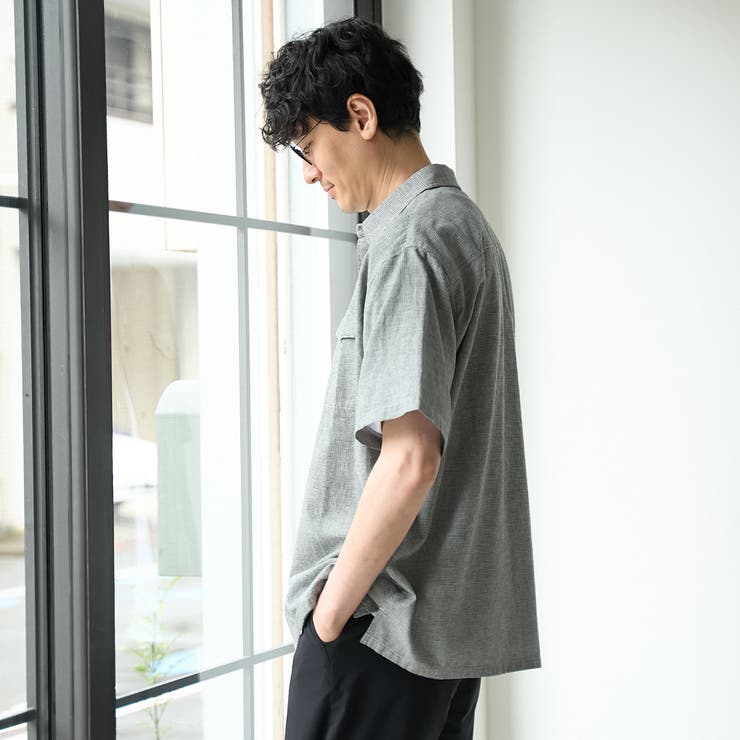 ＜父の日ギフトにもおすすめ＞綿麻リラックスシャツ | coen【men】 | 詳細画像34 