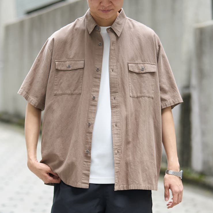 MD.BROWN | ＜父の日ギフトにもおすすめ＞綿麻リラックスシャツ | coen【men】