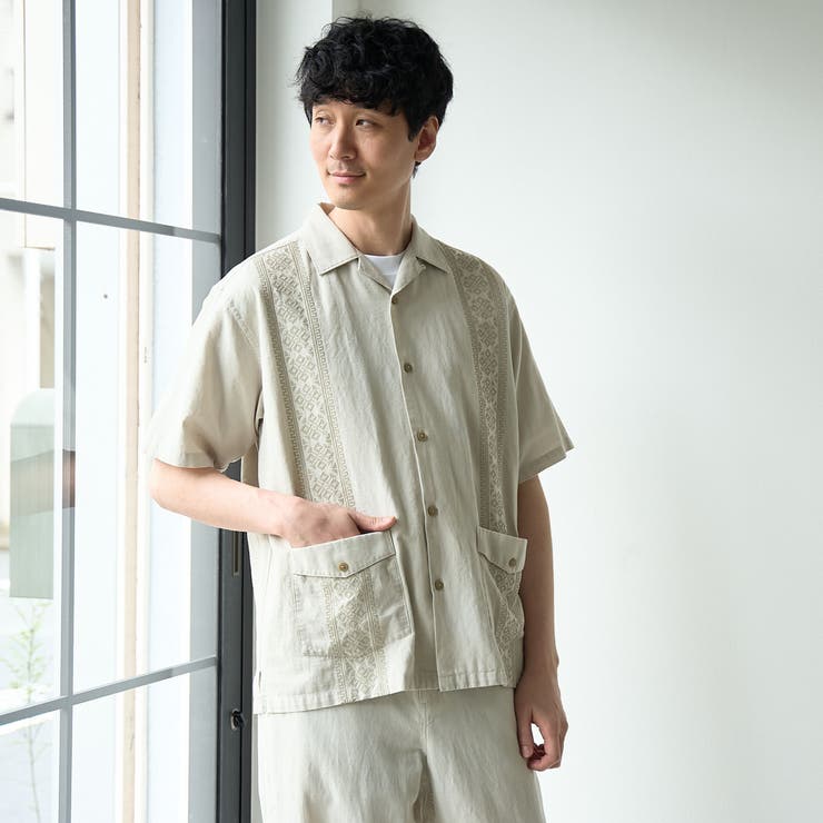 ＜父の日ギフトにもおすすめ＞綿麻キューバシャツ【インフルエンサー紹介アイテム】 | coen【men】 | 詳細画像11 