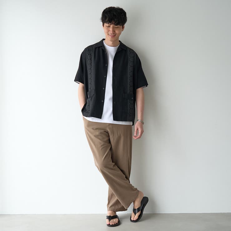 ＜父の日ギフトにもおすすめ＞綿麻キューバシャツ【インフルエンサー紹介アイテム】 | coen【men】 | 詳細画像2 