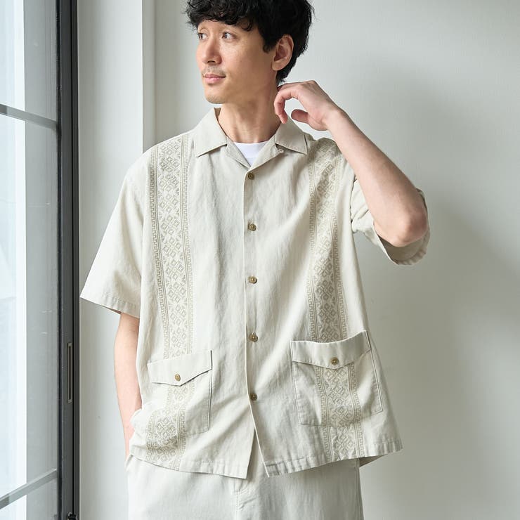 NATURAL | ＜父の日ギフトにもおすすめ＞綿麻キューバシャツ【インフルエンサー紹介アイテム】 | coen【men】