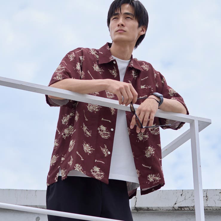 DK.BROWN | PenneysHAWAII(ペニーズハワイ)別注トロピカル柄シャツ | coen【men】