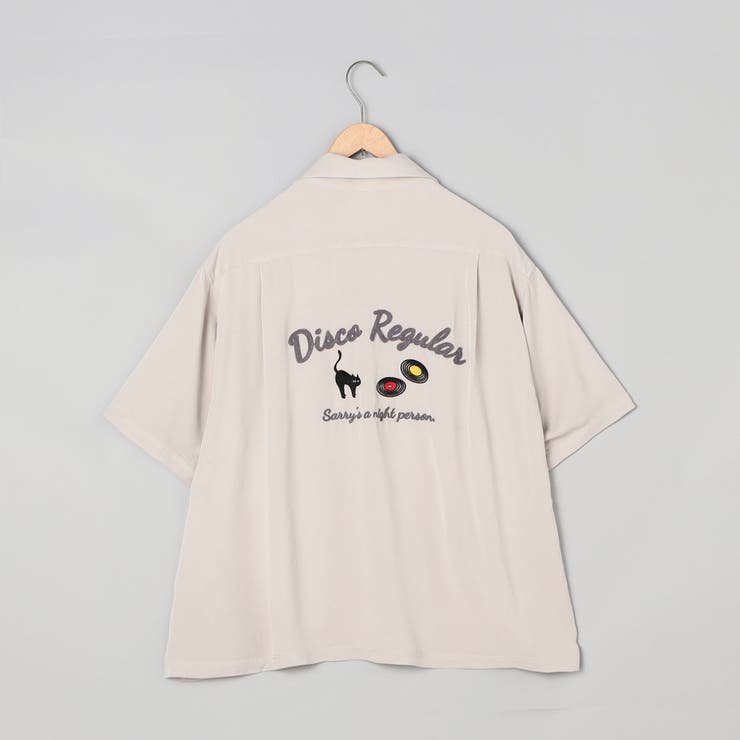 Sarry Cat刺繍レーヨンシャツ（ナチュラル） | coen【men】 | 詳細画像13 