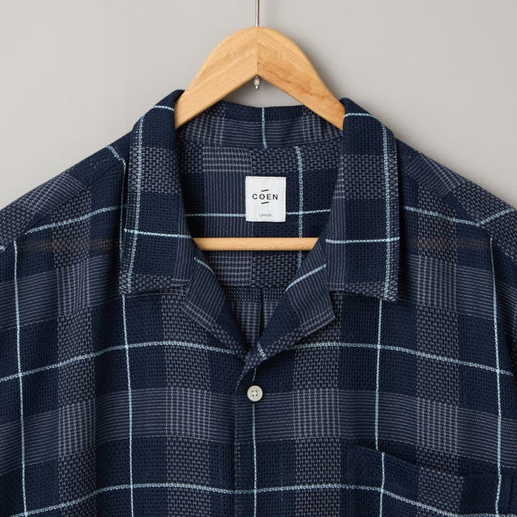 絡み織りチェックシャツ | coen【men】 | 詳細画像15 